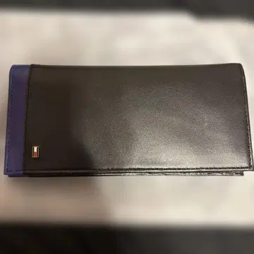 타미힐피거 천연 가죽 접이식 지갑 블랙