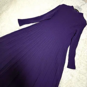 매킨토시 런던 케이블 니트 원피스 M 브라운 롱 기장