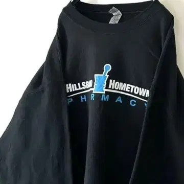 HILLSBORO 퍼 맨투맨 트레이닝복 XL 블랙 구제 의류