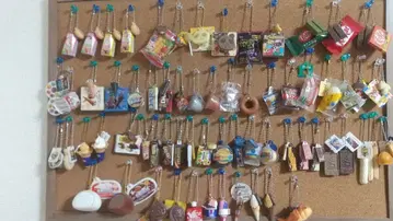 미니어처 식품 캡슐 토이 키링 세트