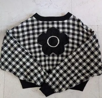 [ 완판 니트 ] 마리콴트 x PUBLUX 체크 니트