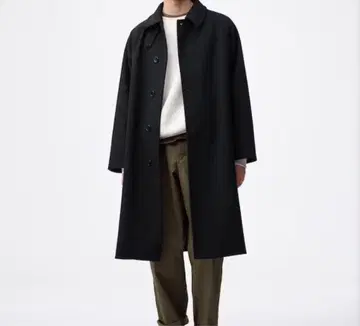 GU 코지 멜톤 발마칸 코트 블랙 M 사이즈