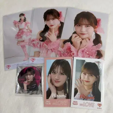 이코러브 타카마츠 히토미 브로마이드 캔뱃지