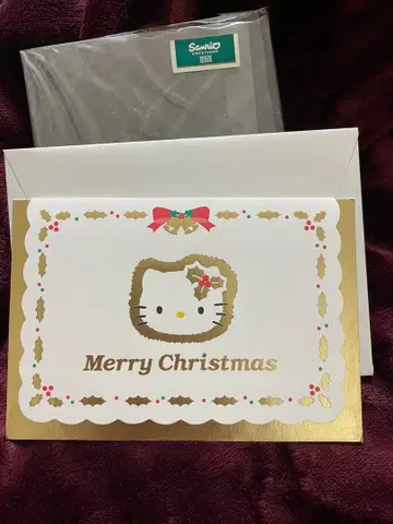 1999 산리오 헬로키티 카오하나 크리스마스 카드 미사용