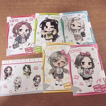 걸크러쉬 헤이세이 갸루 스타일 특전 엽서 세트