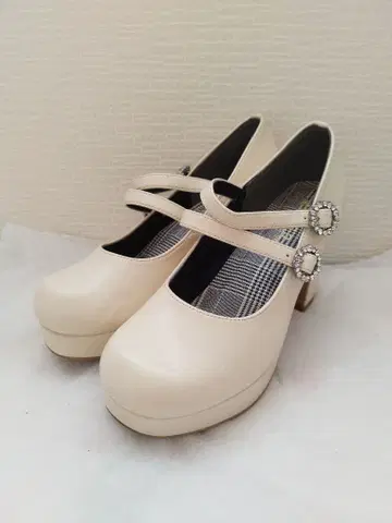 csT&P 더블 스트랩 신발 화이트 L