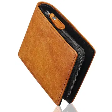 남성용 지갑 이단 Y KK 지퍼 인기 이탈리아 가죽