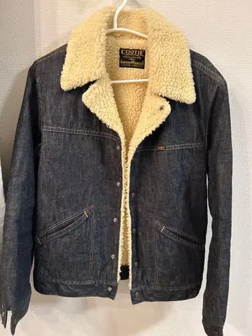 COOTIE 데님 보아 옷깃 자켓