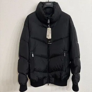 50 DSQUARED2 블랙 DSQ2 다운 자켓