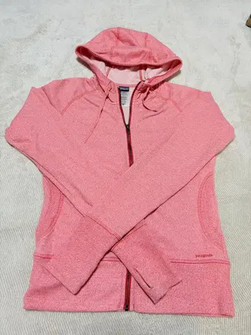 파타고니아 핑크 풀 집업 후드티 M