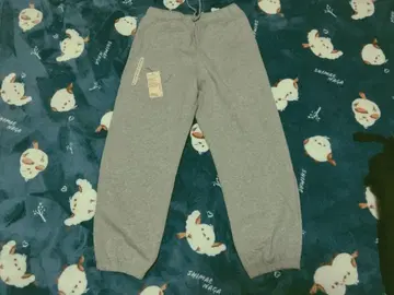 무인양품 맨투맨 와이드 팬츠 부드러운 두꺼운 원단