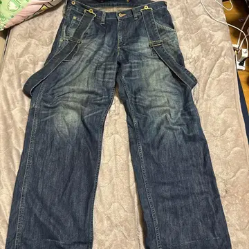 Lee 페인터 팬츠 서스펜더 포함 77 W34 워크 팬츠