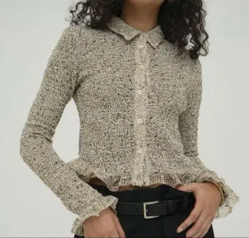 CLANE MIX MESH GATHER SHIRT