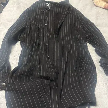 Ground Y 체인소 맨 콜라보 와이셔츠 블랙