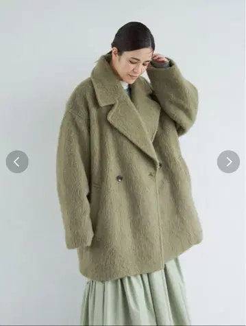 Ungrid 샤기 미들 기장 코트