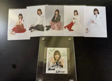 전 사쿠라자카46 오제키 리카 브로마이드 굿즈 묶음 판매 사인