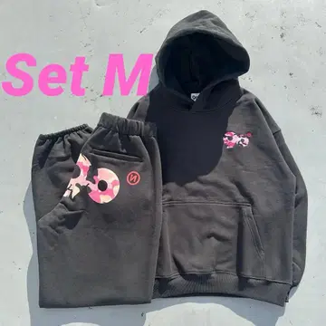 9090 90 로고 오리지널 후드 셋업 M