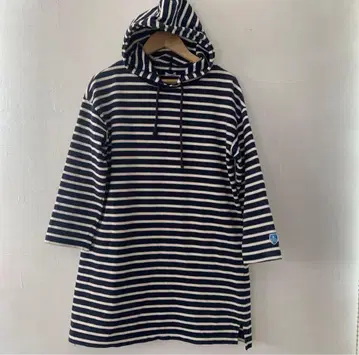 ORCIVAL 스트라이프 후드 부착 드레스