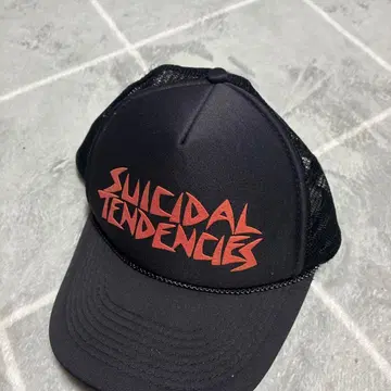Suicidal Tendencies 메쉬 캡 블랙 빨간색