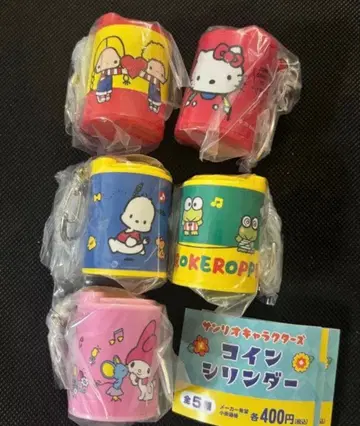 산리오 캐릭터즈 코인 실린더 전 5종 세트