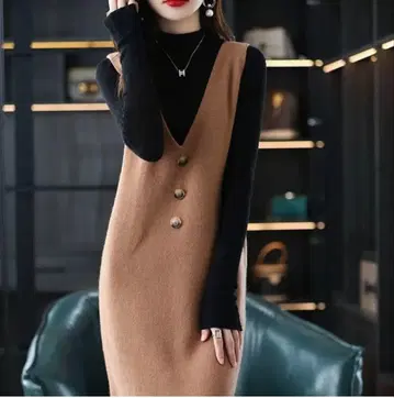 미사용 새상품! Alexis Reese 니트 베스트 원피스