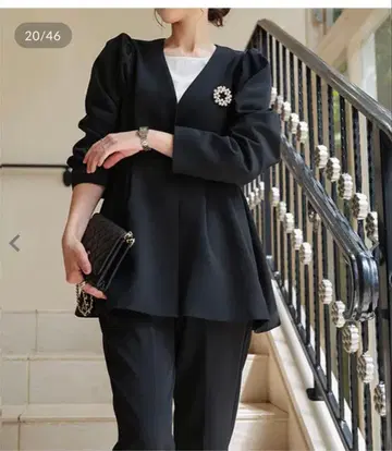 고베 레터스 포멀 슈트 세트 블랙 세레모니 M 사이즈