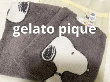 젤라또피케옴 스누피 베비모코 자카드 풀오버 & 롱 팬츠 M