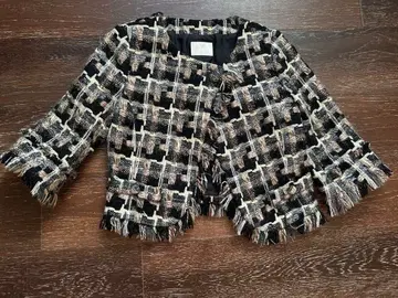 [ Grace Class ] 트위드 노카라 자켓 ( size 36 )