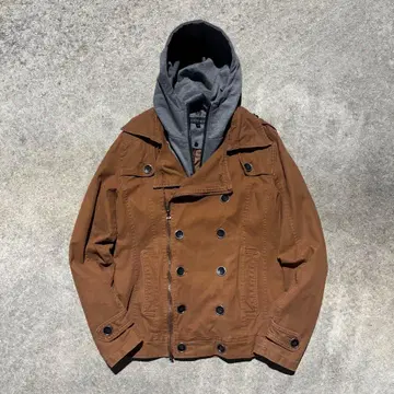 나폴레옹풍 밀리터리 x 아메카지 후드 탈착 자켓 시티 보이