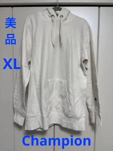 새상품급 인기 champion 화이트 후드티 XL
