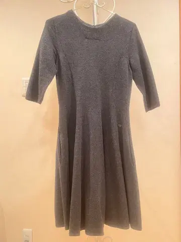 FOXEY 그레이 7부 소매 원피스