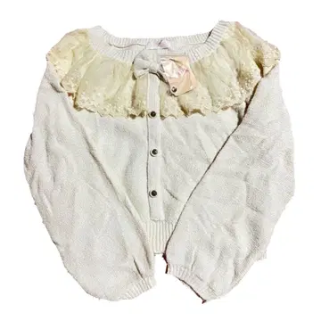 새상품 택 포함 리즈리사 LIZLISA 니트 레이스 옷깃