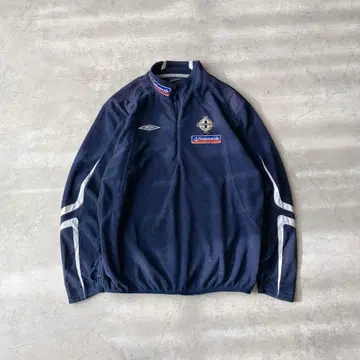 90s Umbro 유로 엄브로 아일랜드 대표 플리스 풀오버 구제 의류