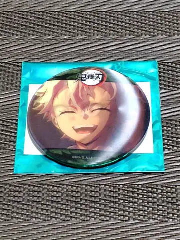 귀멸의 칼날 기둥 카페 시나즈가와 사네미 애니메이션 캔뱃지 D 웃는 얼굴