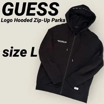 선착순 GUESS 로고 후디드 집업 파카
