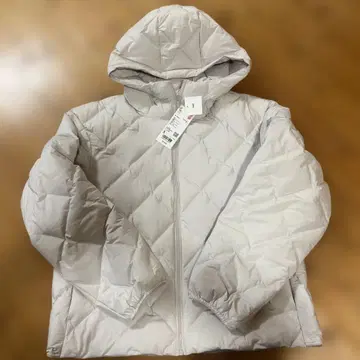 [ 미사용 새상품 택 포함 ] UNIQLO 퍼프 테크 후드티 내추럴 S