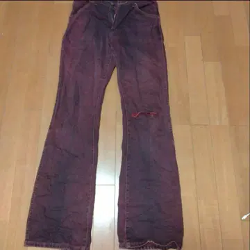 Wrangler 적자색 플레어 데님 swag y2k flexwitme