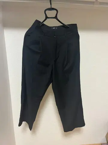 HARE 블랙 와이드 팬츠