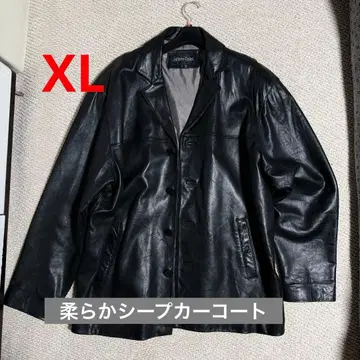 부드러운 양가죽 카 코트 XL