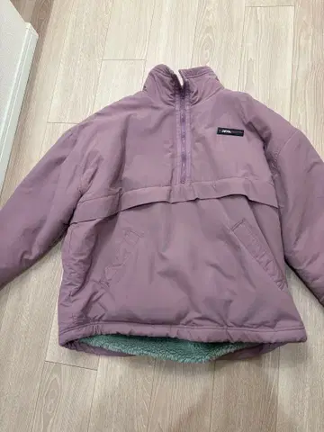 JaVa. 퍼플 하프 지퍼 플리스 자켓