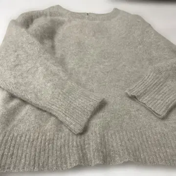 라운지 드레스 Loungedress 라쿤 100% 후와후와 ZIP 니트