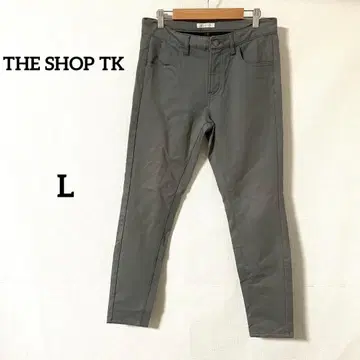 [더 샵 티케이] 스키니 팬츠 L 그레이 면 캐주얼 속기모 가을/겨울