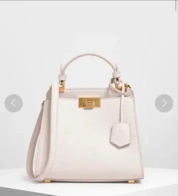 클래식 메탈 디테일 푸시락 백 라이트 핑크