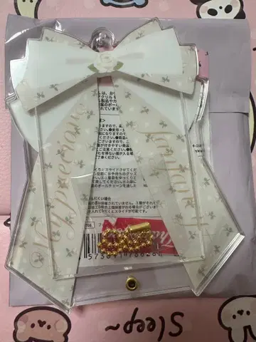 후쿠야 포토 카드 아크릴 프레임 리본 플라워 [화이트]