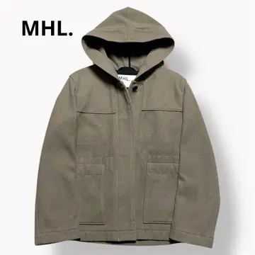 MHL. MELTON 후드 멜톤 코트 울 100%