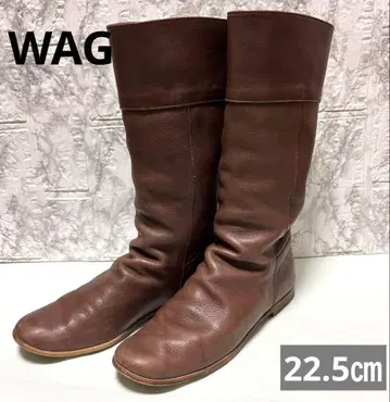 작은 키 추천 WAG 일본제 브라운 롱 부츠 22.5cm