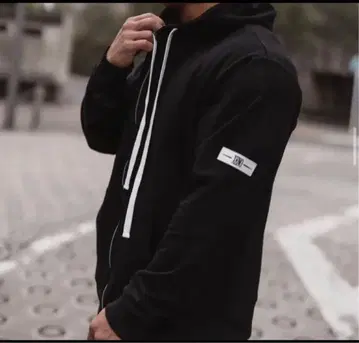 XENO 블랙 집업 후드티