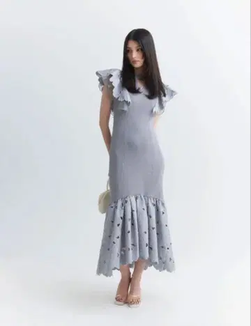 에이미 이스트 월 니트 원피스 ( GREY )