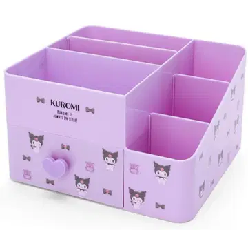산리오 쿠로미 KUROMI 대용량 화장품 수납 박스