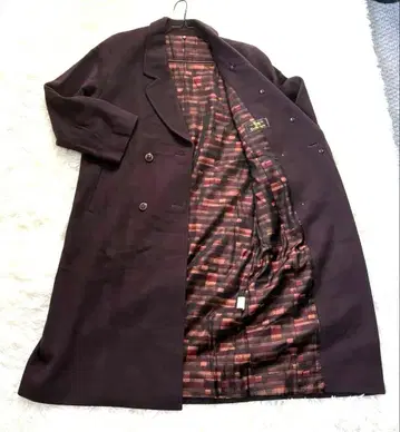 새상품급[캐시미어 94% 기장 115cm] 더블 체스터 코트 L